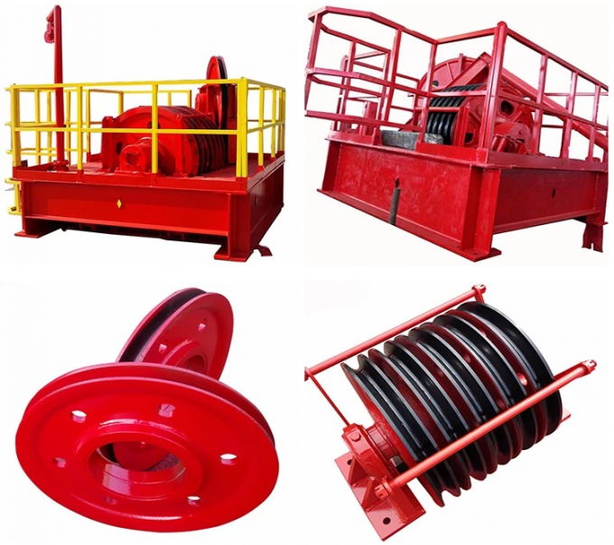 API 4F Crown Block In Drilling Rig 157366lbf with long service life