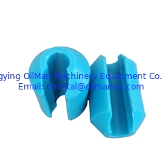 3/4&quot; 7/8&quot; 1&quot; Blue UHMWPE Single Slot Sucker Rod Guide For Oilfield