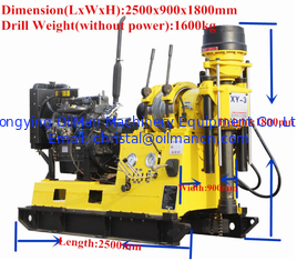 Low Price XYX-3 Wheeled Walking Water Well Drilling Rig Mine Drilling Rig Machine