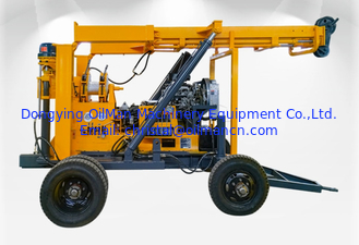 300m Deep Mobile XYX-3 Wheeled Core Drilling Rig , Portable Truck Mounted Water Well Drilling Rig Machine