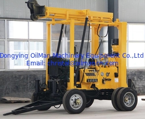 600m Depth Geological Portable Trailer Mounted Deep Water Well Rotary Core Drilling Rig
