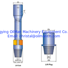 API Drill String Components , AISI 4145H Lifting Sub Drilling