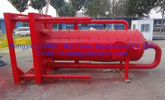 Drilling Solids Control Equipment , 200-340 m3/h Gas Filter Separator