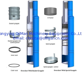 OilMan Elevated Fishing And Milling Tools , Oilfield Releasing And Circulating Overshot