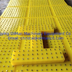 Anti Skid Drilling Rig Accessories Mats 30mm Thickness Polyurethane Rubber
