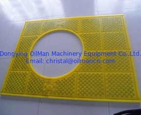 Anti Skid Drilling Rig Accessories Mats 30mm Thickness Polyurethane Rubber