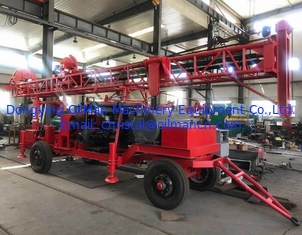 Portable Trailer Mounted Water Well Drilling Rigs For 100-500m Depth