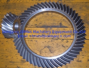 Forged Spiral Bevel Gear Set Alloy Steel 90 Degree Shaft Angle