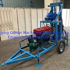 Portable Hydraulic Borehole Drilling Rig Machine For Water Well 100m Deep