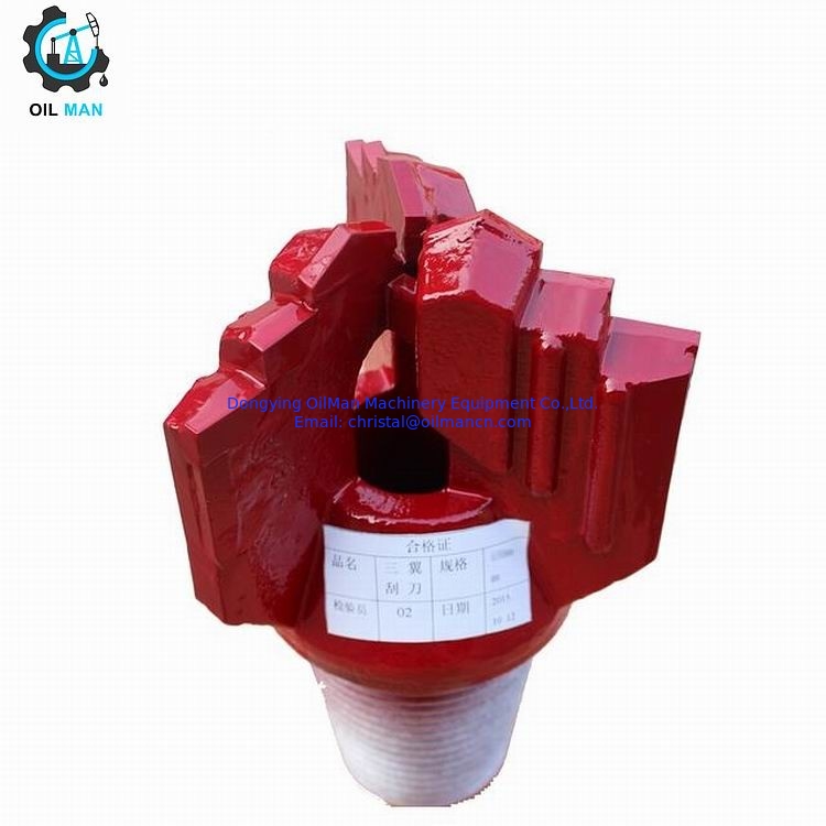 2"- 17 1/2" Water Well Drilling Carbide Insert 3 Blades Wings Step Type Drag Bit