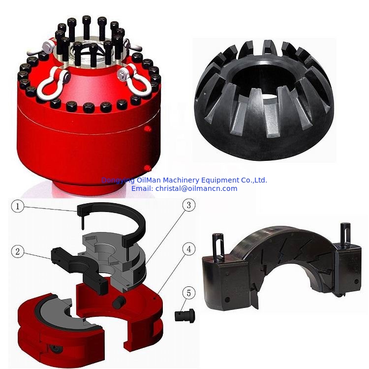 API Annular BOP Packing Element And Ram BOP Packers Top Seals Front Seal Face Seal
