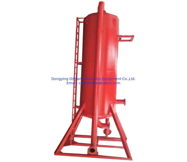 API Oilfield Solid Control Equipment Poor Boy Degasser, Vertical Mud Gas Separator