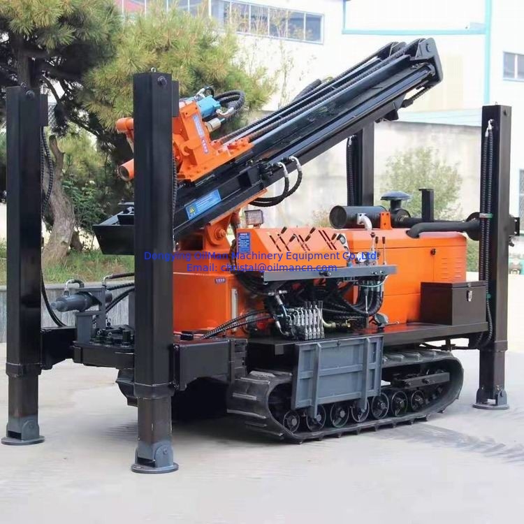 Water Well Drilling Rig Accessories 12 Ton 300M Rotary Crawler