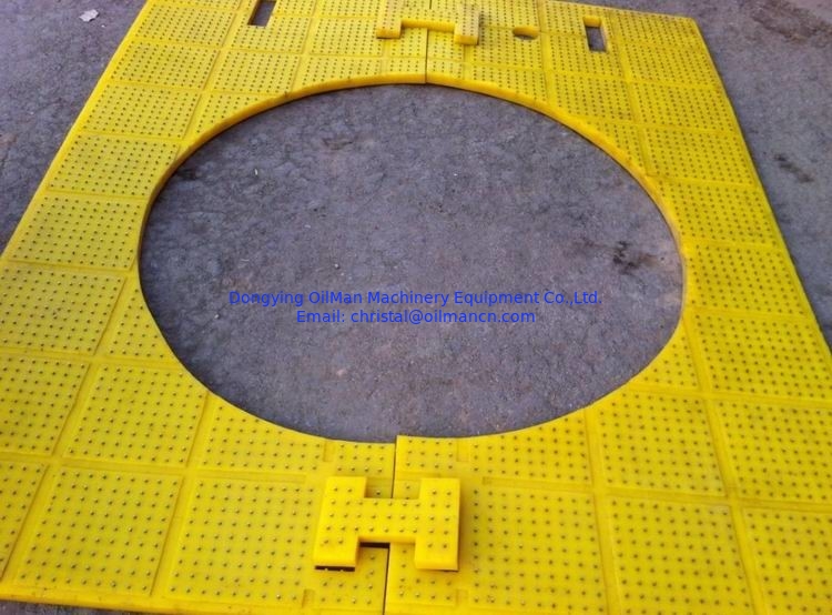 Polyurethane Rubber Drilling Floor Mat Anti Slip 1490mm Width