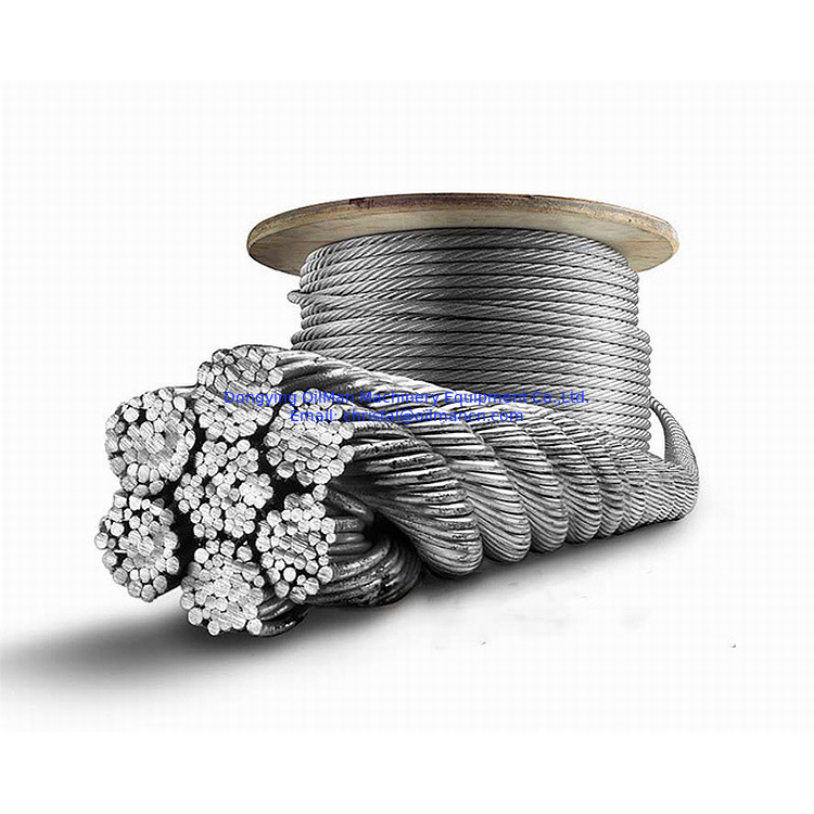 6x19+FC 11mm 1770MPa Steel Wire Rope Galvanized and Ungalvanized